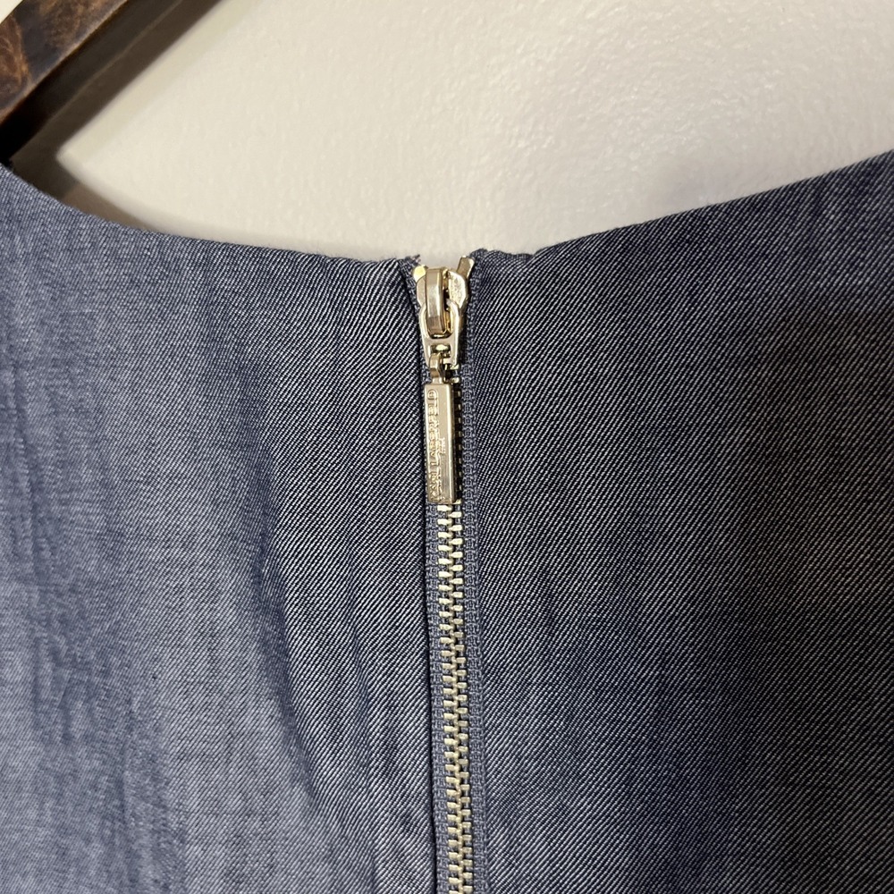 KARL LAGERFELD PARIS  Sleeveless Dress Denim Lace Size 8 Office Career‎ - Picture 3 of 9
